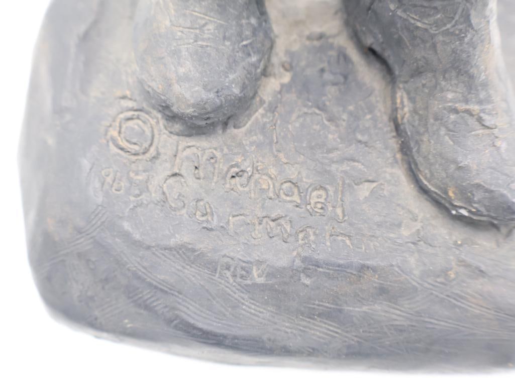 Vintage Michael Garman Western Statue Gunfighter/Cowboy - 10