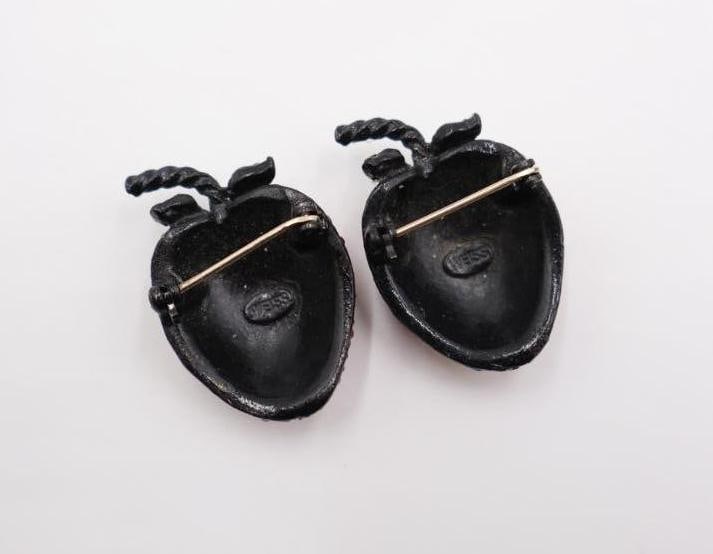 Vintage Weiss Strawberry Earrings and Pins - 6