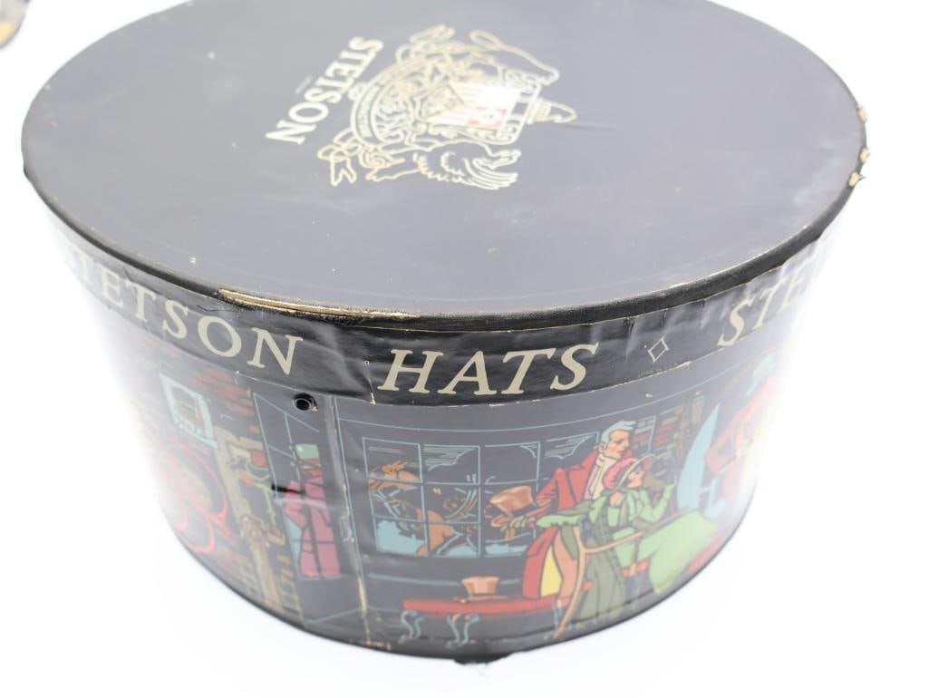 Two Vintage Hat Boxes with Great Design - 16
