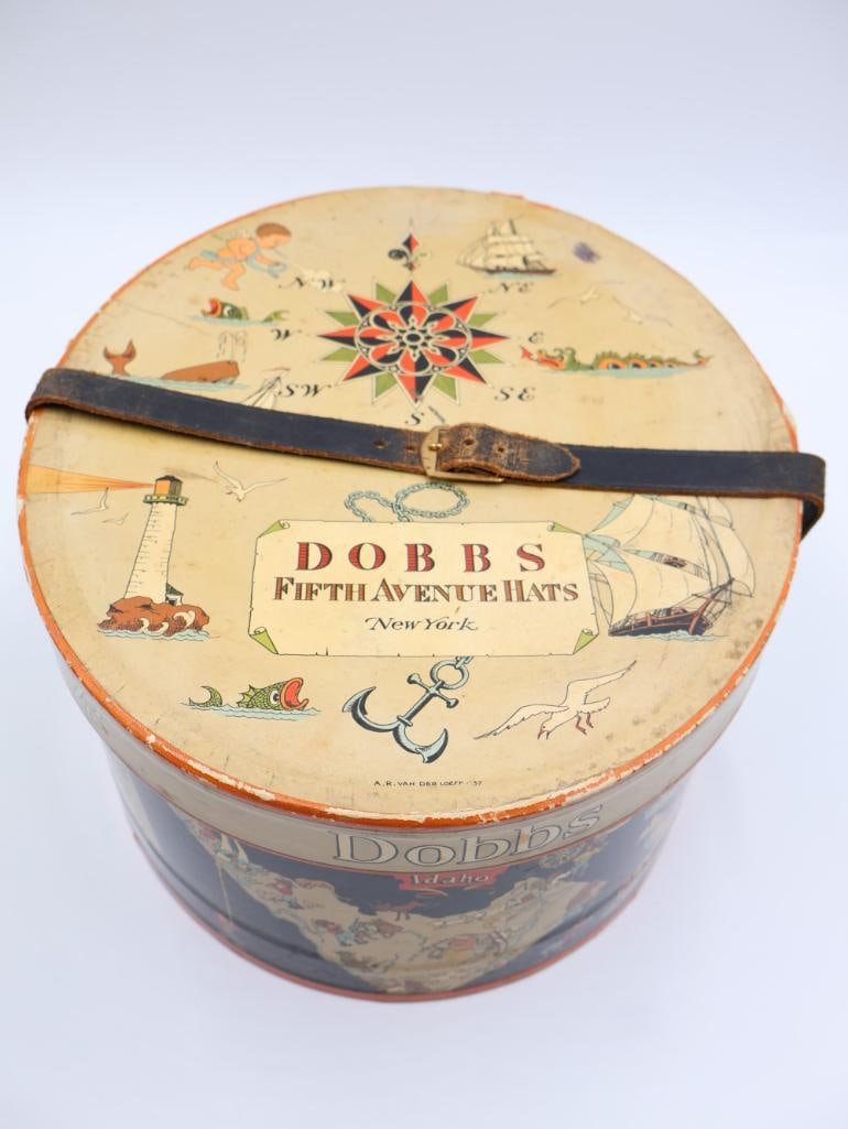 Two Vintage Hat Boxes with Great Design - 2