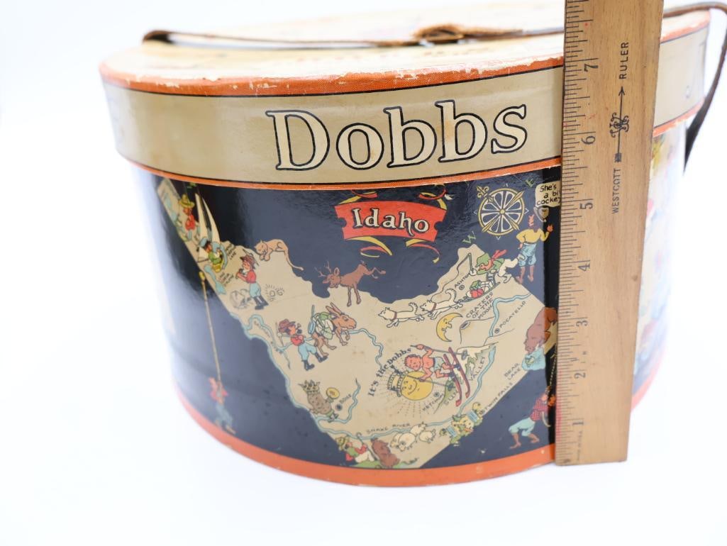 Two Vintage Hat Boxes with Great Design - 3