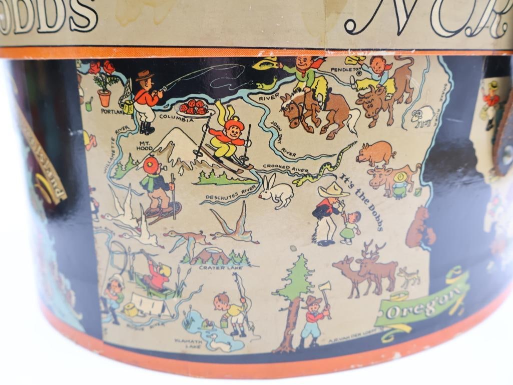 Two Vintage Hat Boxes with Great Design - 7