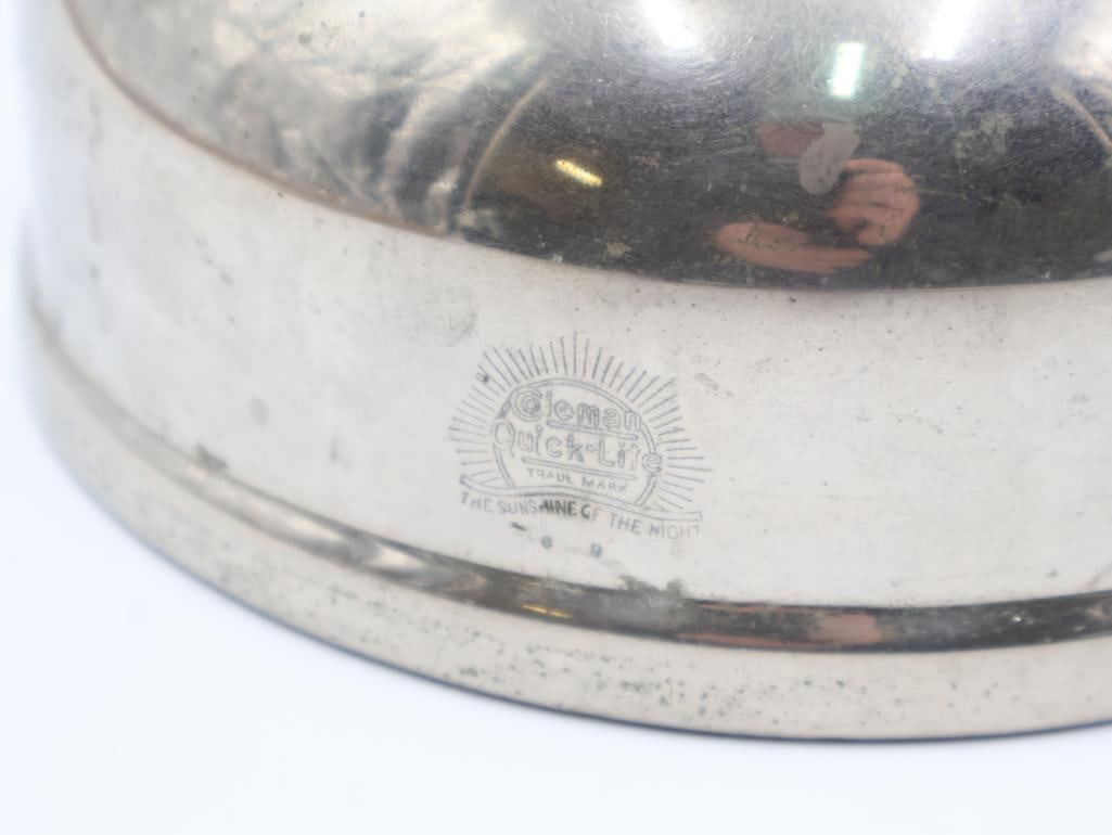 Vintage Coleman Lantern with Vintage Lamp Shade - 7