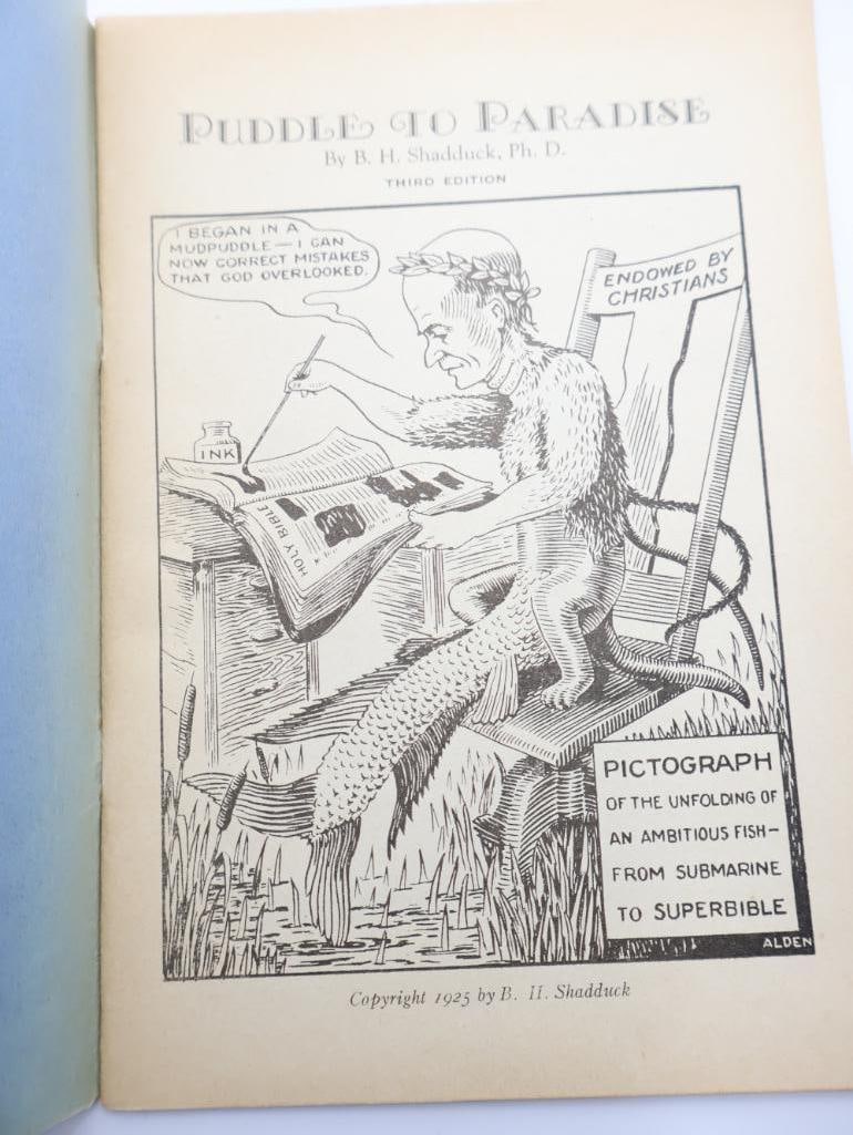 Six Antique Anti-Evolution Pamphlet Booklets by B.H. Shadduck - 3