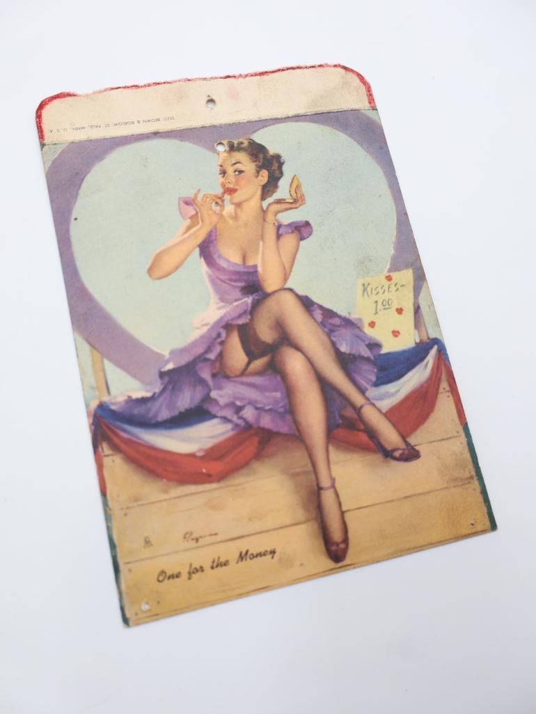 Vintage Pin-Up Advertising Calendar and Card - 3