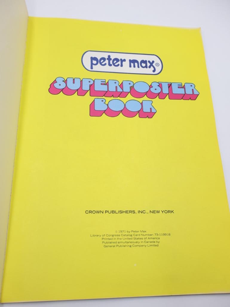 Vintage 1971 Peter Max Superposter Book - 9