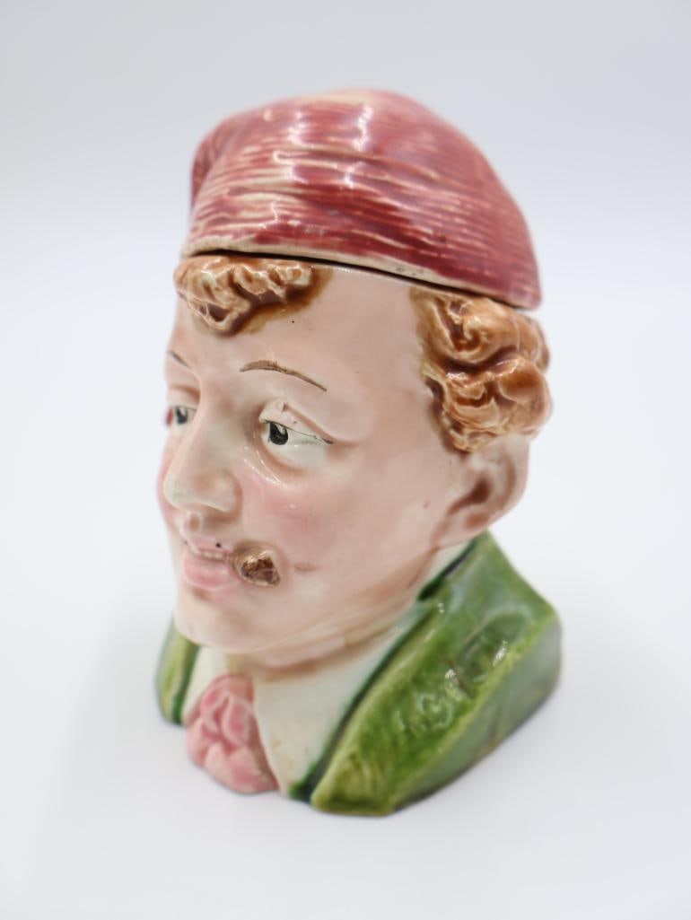 Antique Majolica Tobacco Jar - 2