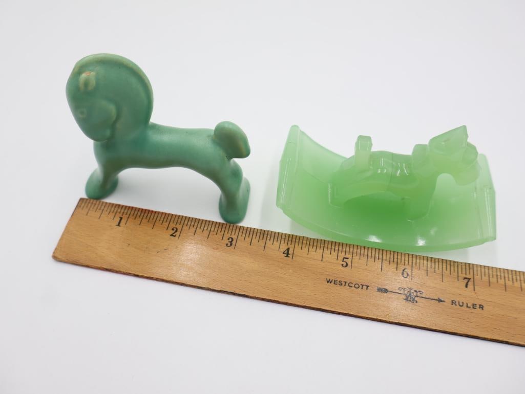 Vintage Ceramic and Glass Animal Figurines - 2