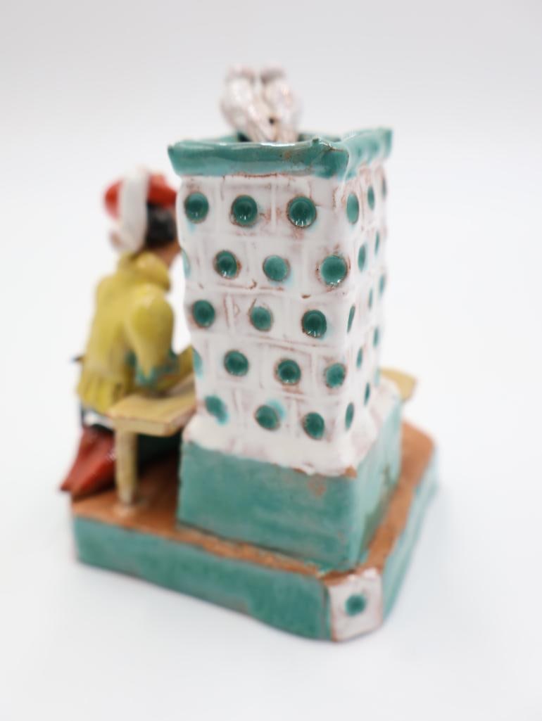 Vintage 'Cinderella' Clay Folk Figurine - 7