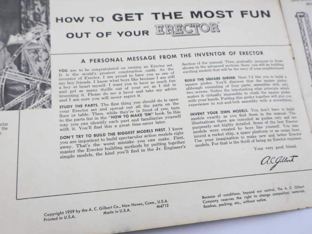 Vintage Gilbert American Science Series Erector Set - 7