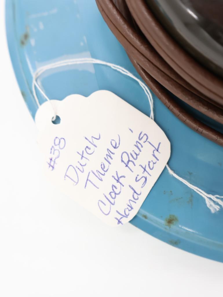 Vintage Dutch Windmill Themed Electric Clock - 8