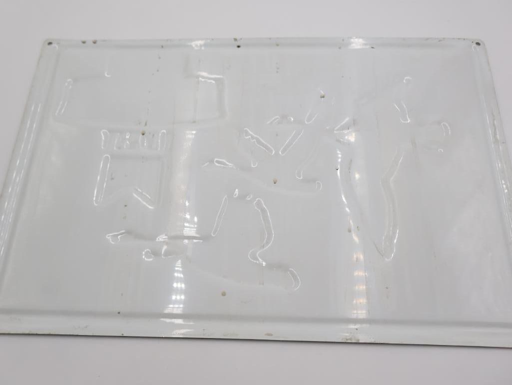 Vintage Schmidt's Light Beer and Milch Chocolates Metal Signs - 11