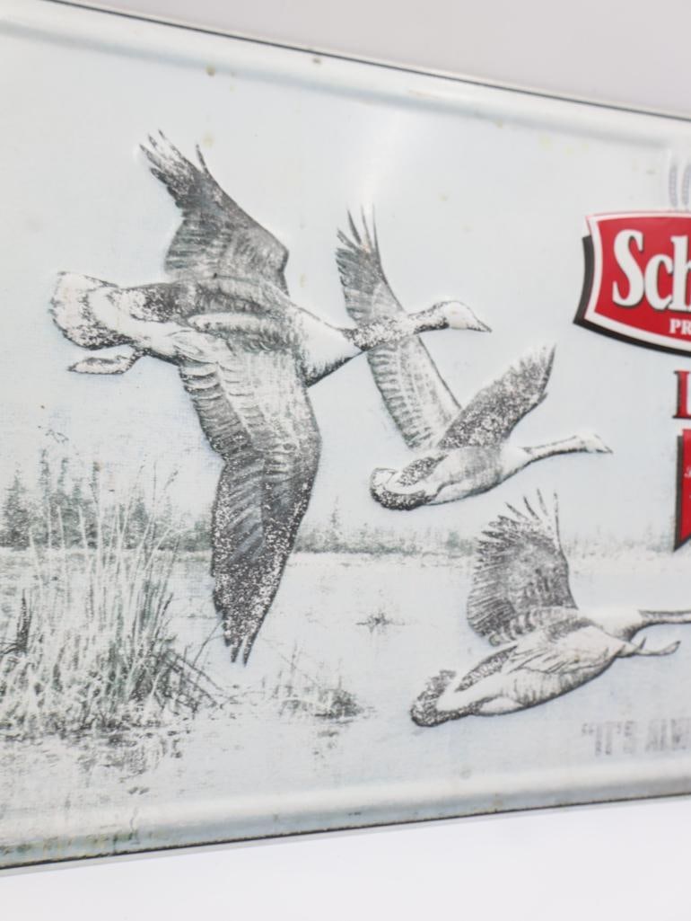 Vintage Schmidt's Light Beer and Milch Chocolates Metal Signs - 7