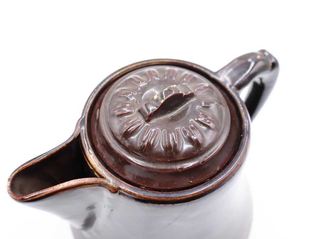 Vintage Stoneware Coffee Pot - 3