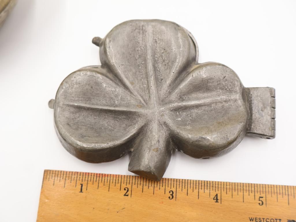 Vintage Shamrock Ice Cream Mold and Chocolate Nut Mold - 2