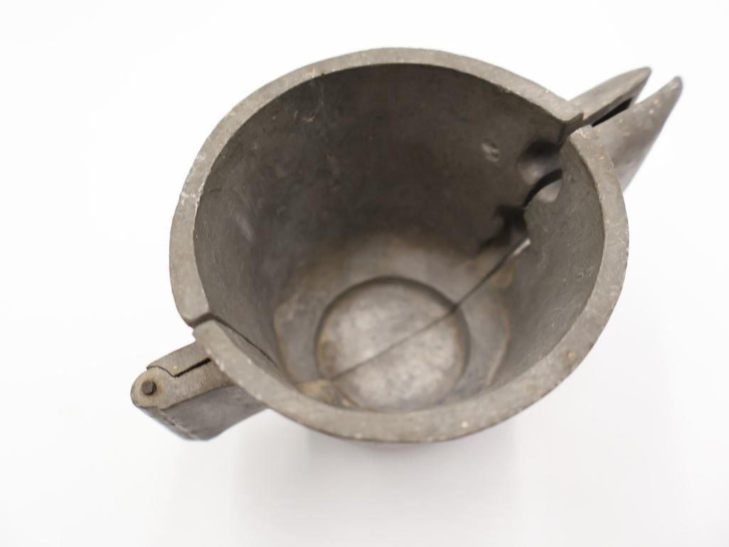 Three Vintage Tin and Pewter Ice Cream and Chocolate Molds - 8