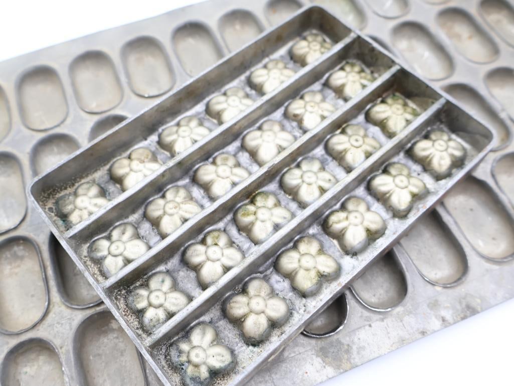 Three Vintage Chocolate/Dessert Mold Trays - 7