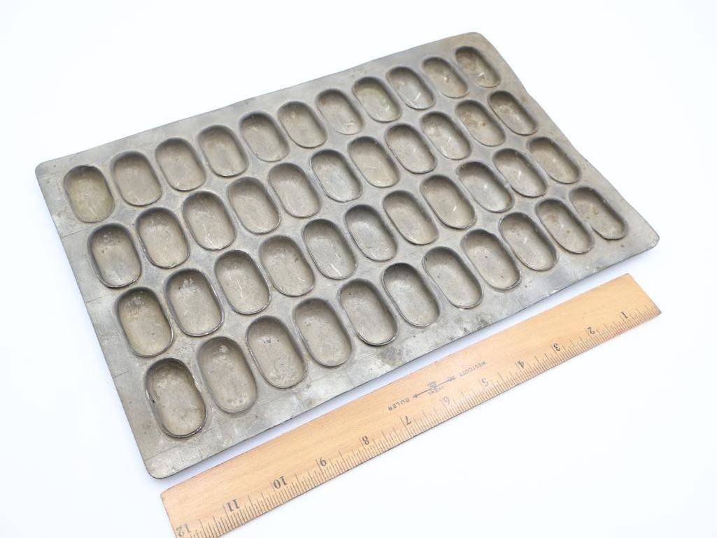 Three Vintage Chocolate/Dessert Mold Trays - 8