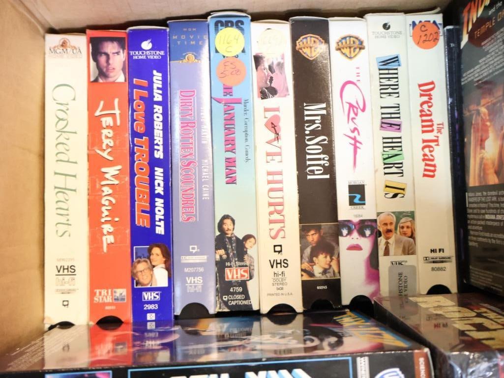 Large Lot of Assorted VHS Tapes - 6