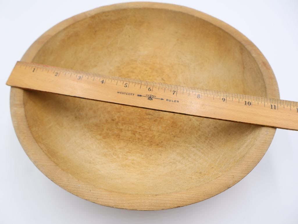 Antique 1880's Bottle Capper and Carved Wood Mixing Bowl - 6