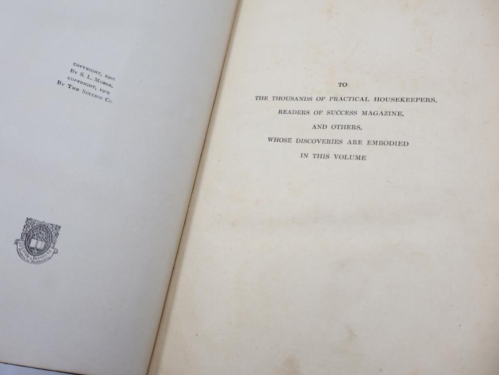 Antique 'Household Discoveries' Cookbook and More - 11