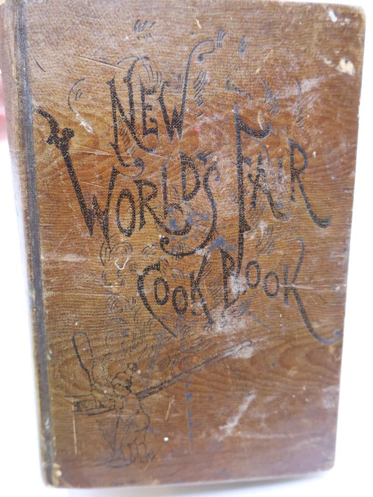 Antique 'The New World's Fair Cookbook and House Keeper's Companion': 1891 cookbook and housekeeping guide with lots of great illustrations with color. Another fun look at end of 1800's living and etiquette. Includes cooking tips and recipes, along with lots of home rem