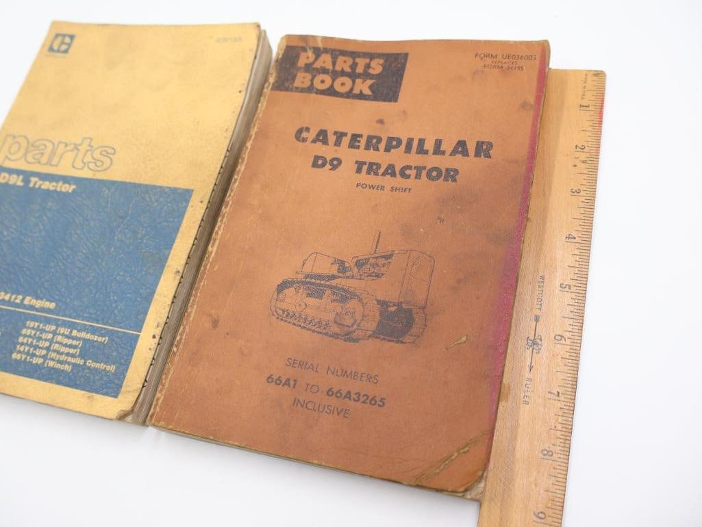 Vintage Caterpillar D9 Tractor and D9L Tractor Parts Book - 2