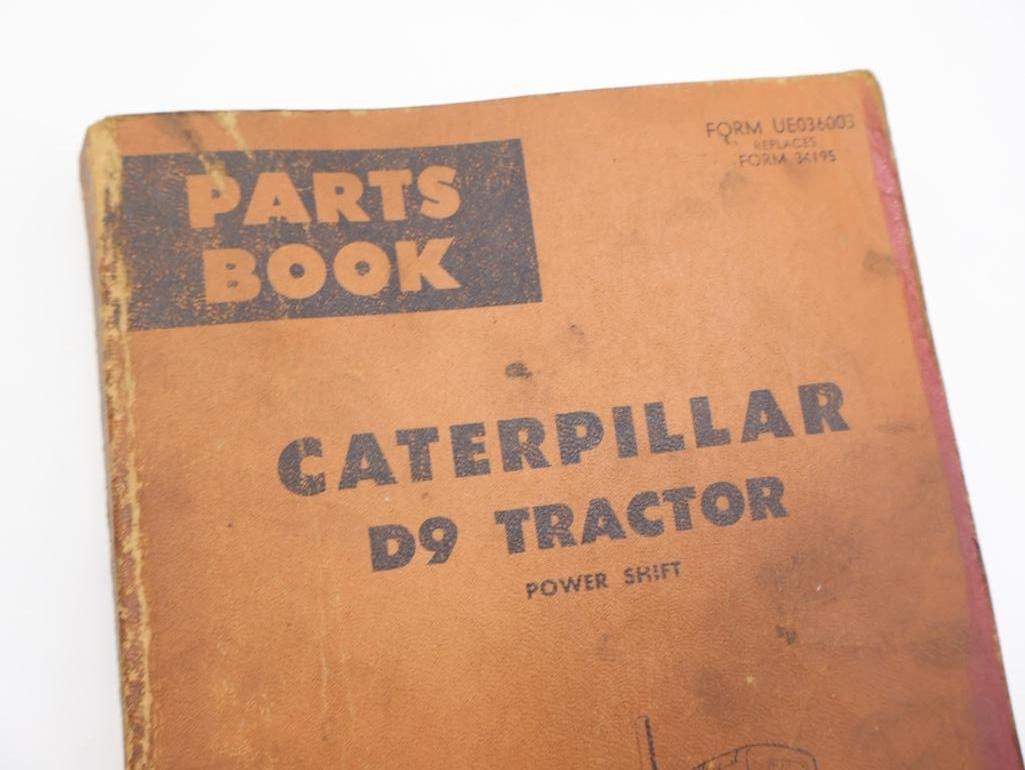 Vintage Caterpillar D9 Tractor and D9L Tractor Parts Book - 4