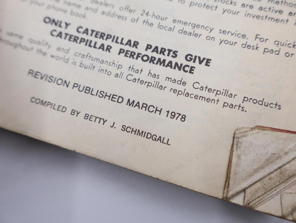 Vintage Caterpillar D9 Tractor and D9L Tractor Parts Book - 9