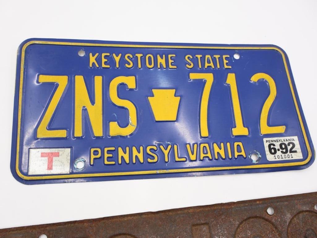 Antique and Newer Pennsylvania License Plates - 7