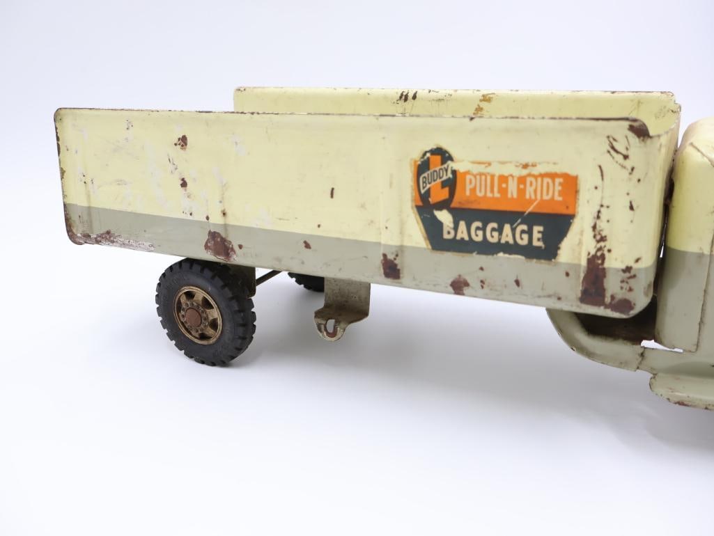 Vintage Large Buddy L 'Pull-N-Ride' Baggage Truck - 7