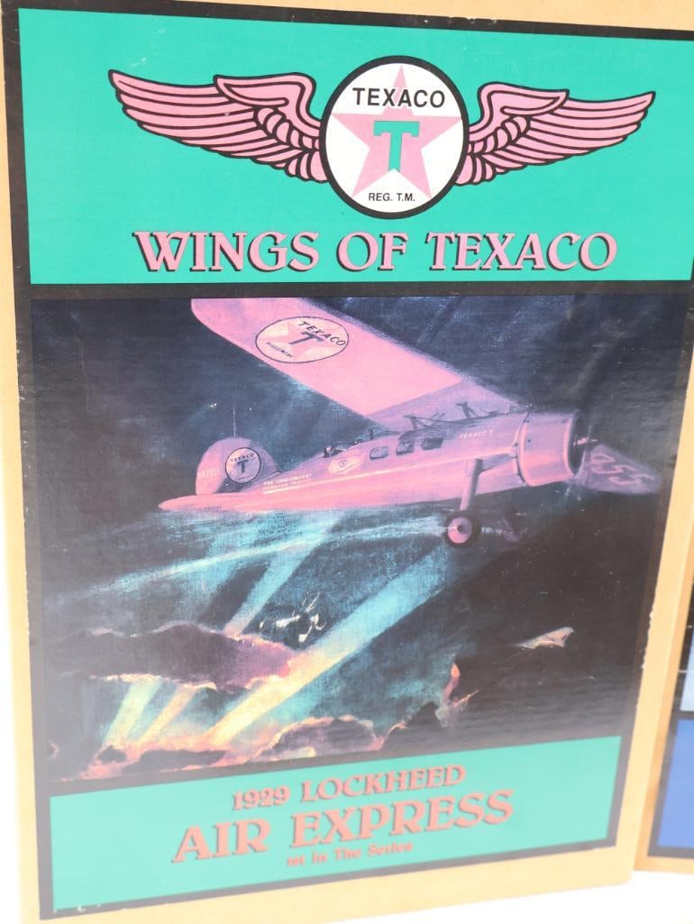Three Wings of Texaco Diecast Metal Banks - 2