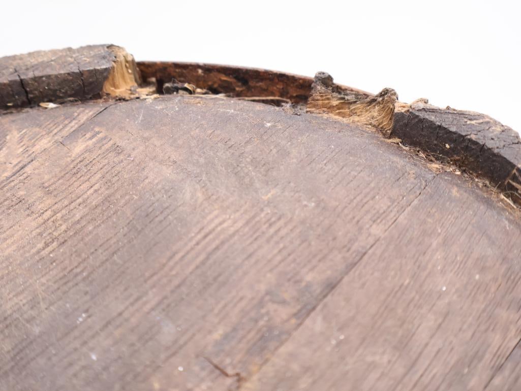 Small Antique Oak Beer Barrel - 8