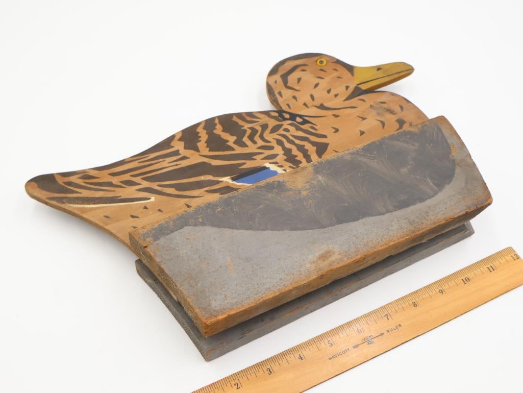 "The Willis" Seattle Folding Side Floating Hand Painted Duck Decoy - 3