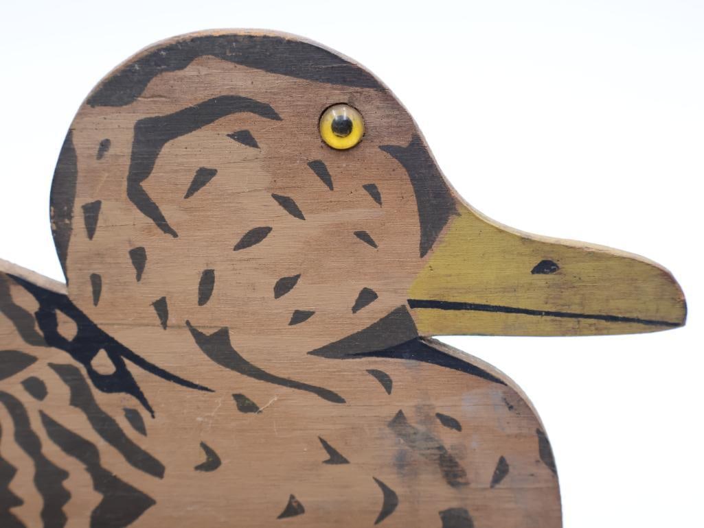 "The Willis" Seattle Folding Side Floating Hand Painted Duck Decoy - 4