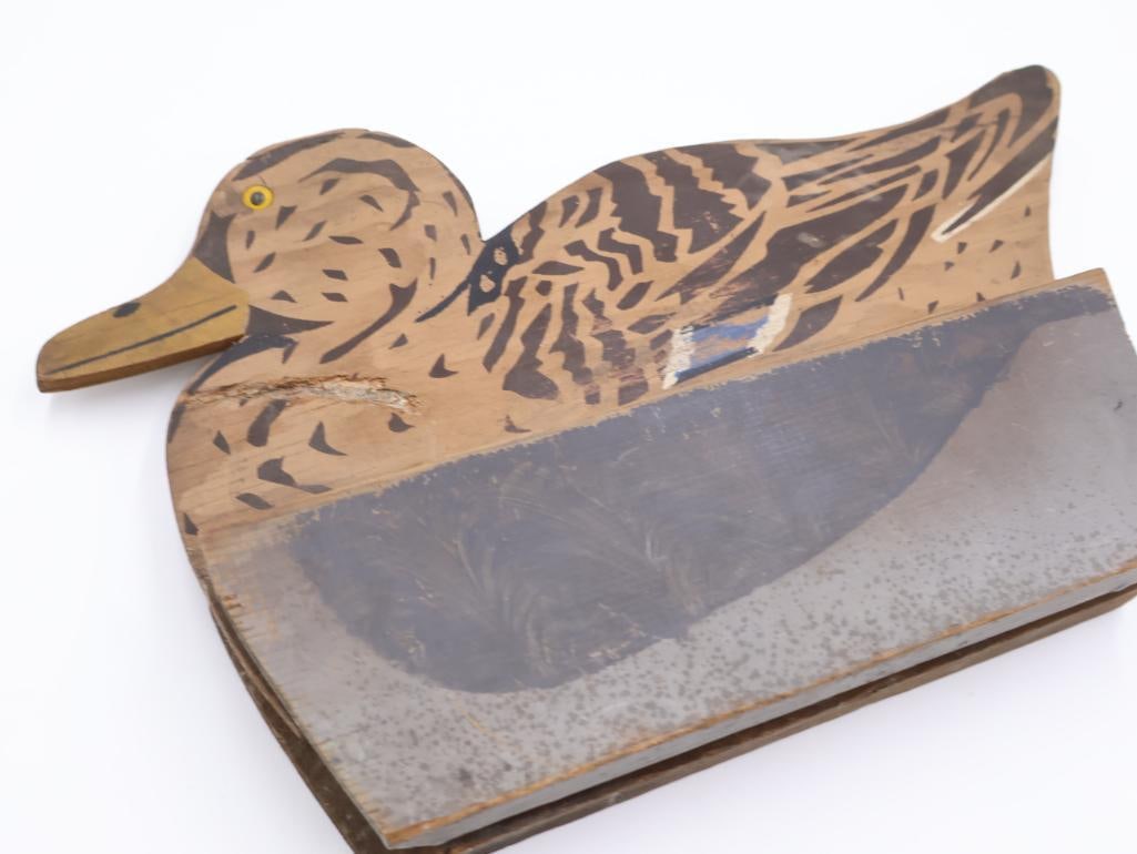 "The Willis" Seattle Folding Side Floating Hand Painted Duck Decoy - 6