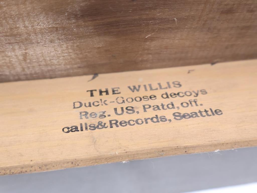 "The Willis" Seattle Folding Side Floating Hand Painted Duck Decoy - 9