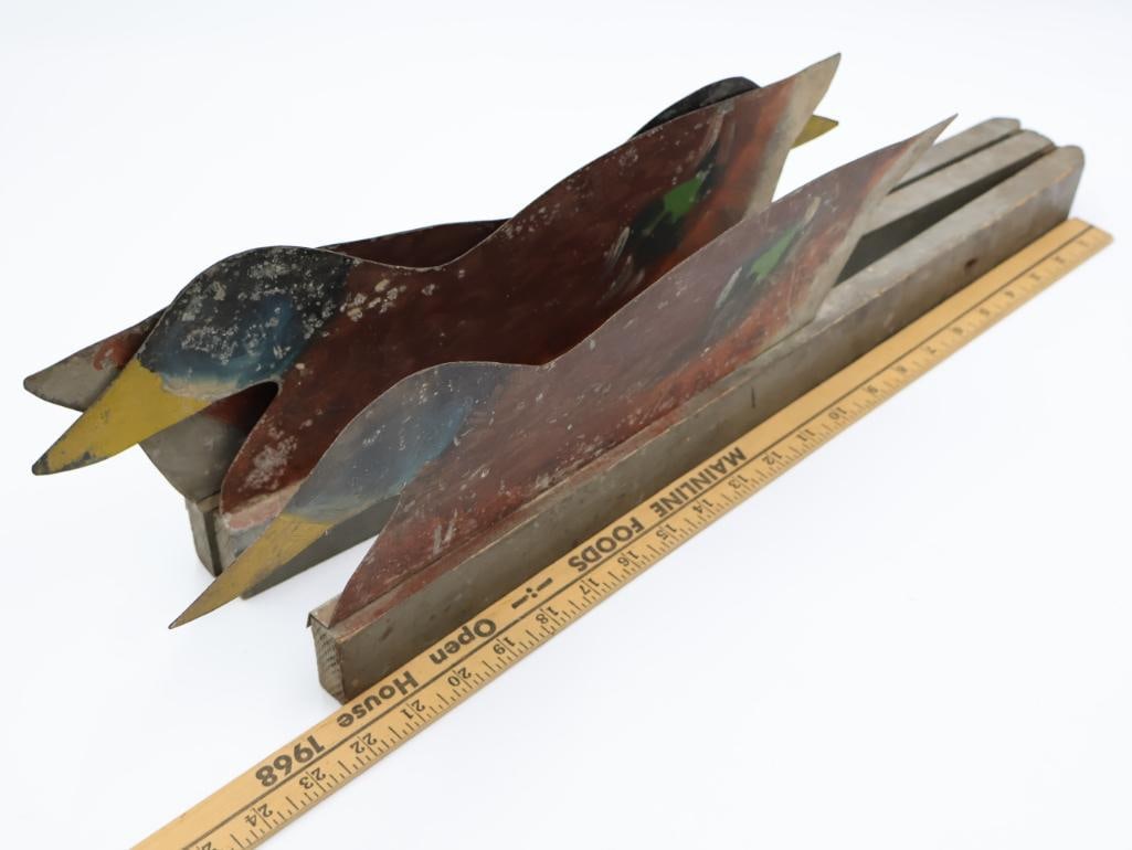 Rare Lake Sammamish Trio Folding Grassland Duck Decoy - 3