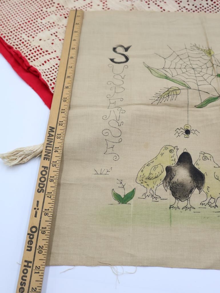 Vintage Sewing Pieces Including Embroidery Form - 3