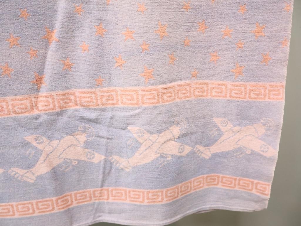 Vintage Beacon-Style Patriotic Camp Blanket - 11