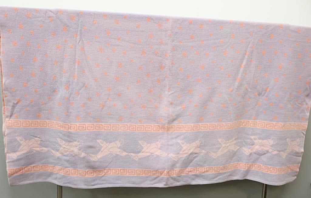 Vintage Beacon-Style Patriotic Camp Blanket - 2