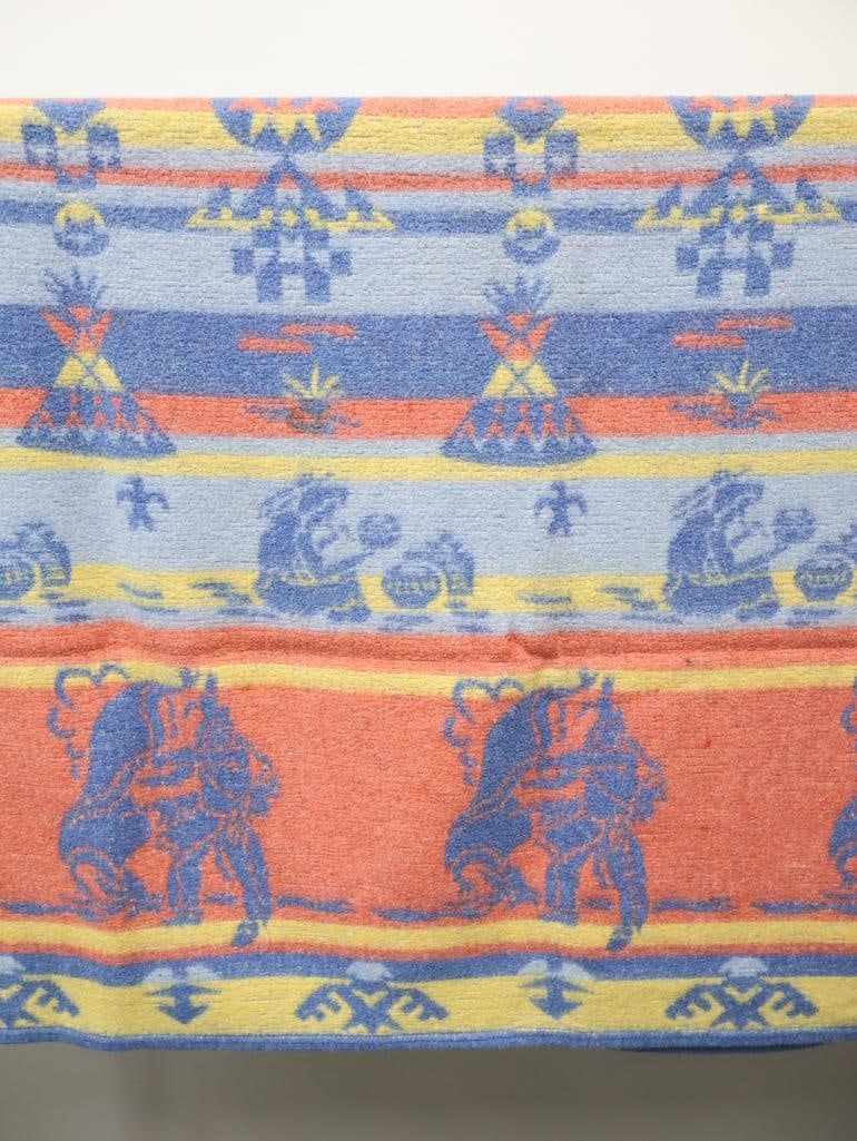 Vintage Beacon Native American Themed Bed/Camp Blanket - 12