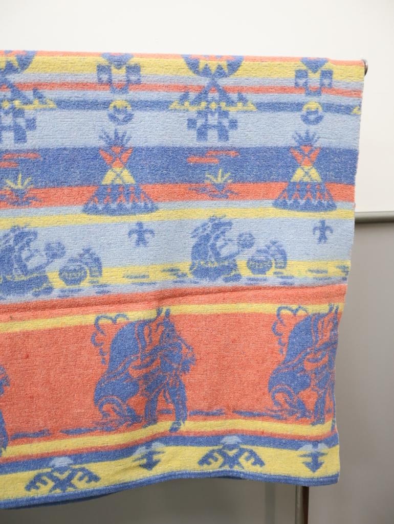 Vintage Beacon Native American Themed Bed/Camp Blanket - 13