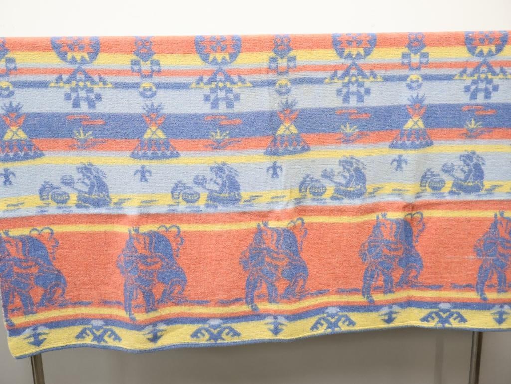 Vintage Beacon Native American Themed Bed/Camp Blanket - 2