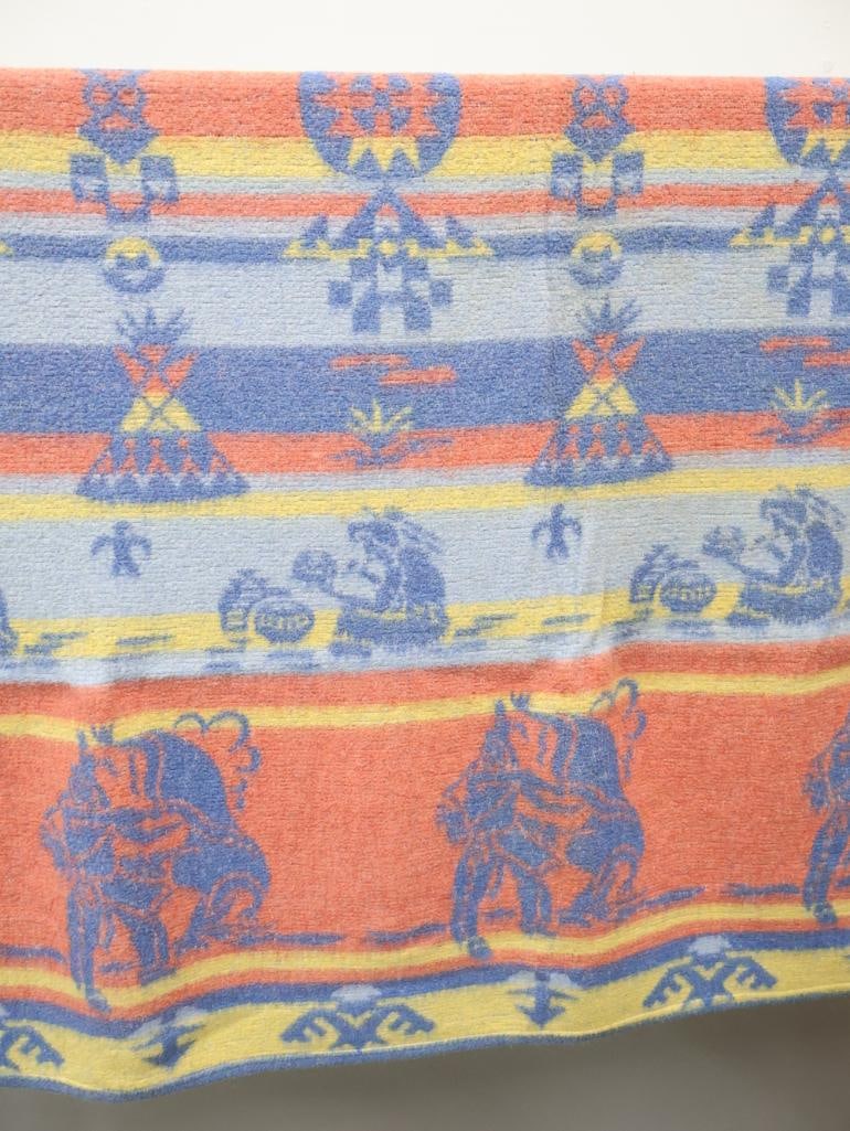 Vintage Beacon Native American Themed Bed/Camp Blanket - 6