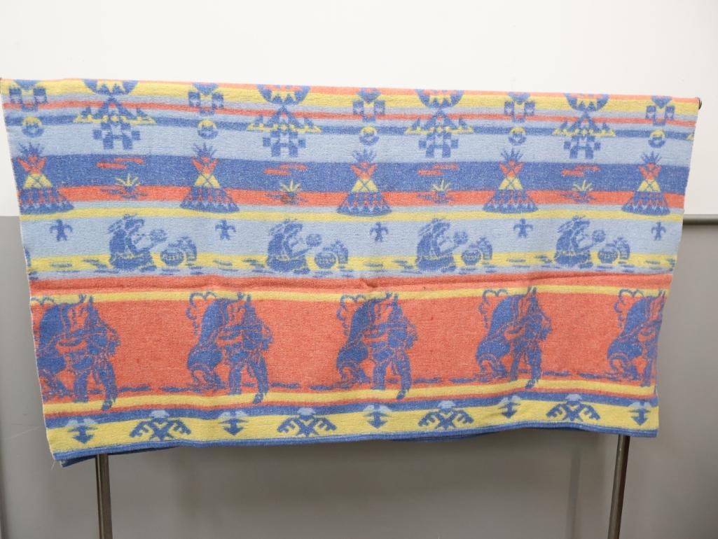 Vintage Beacon Native American Themed Bed/Camp Blanket - 9