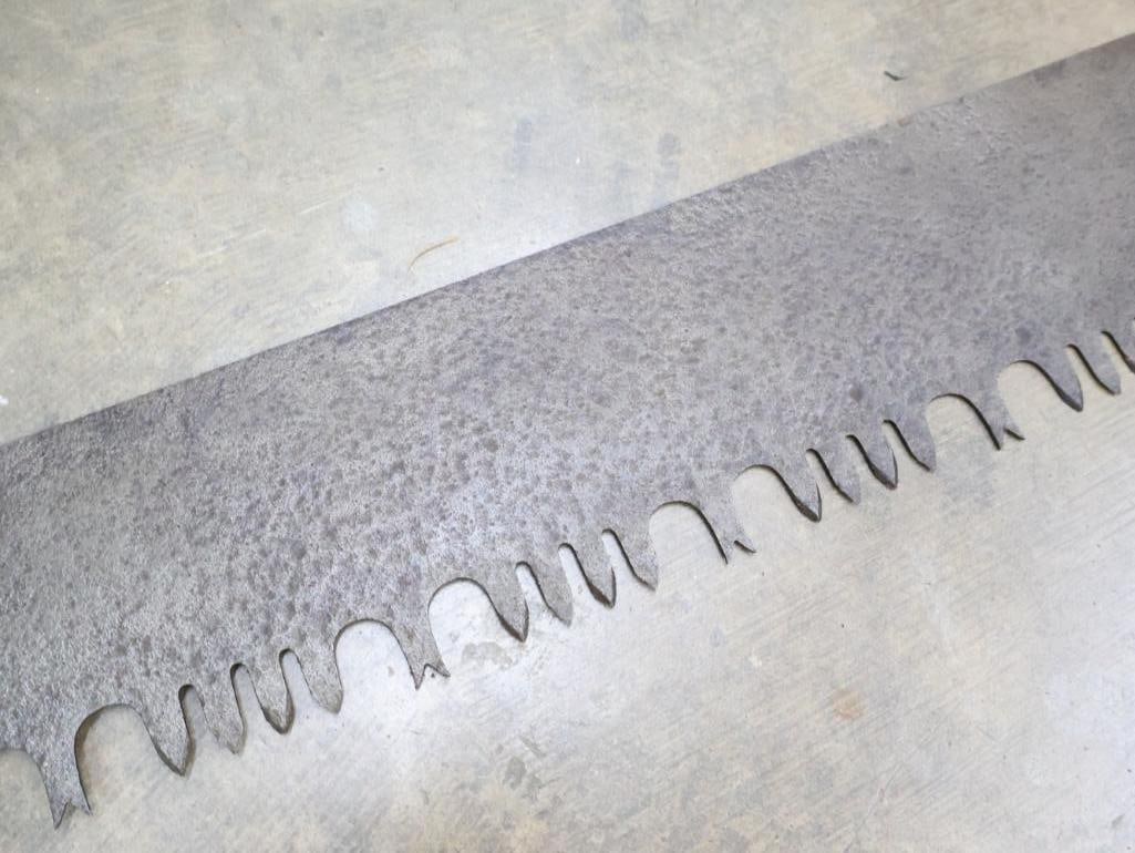 Antique Two Man Crosscut Saw with Handles - 4