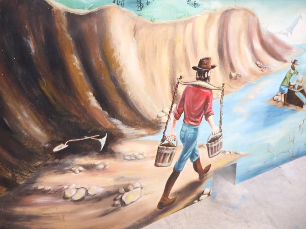 Vintage Bonanza Restaurant 12ft Mural - 12