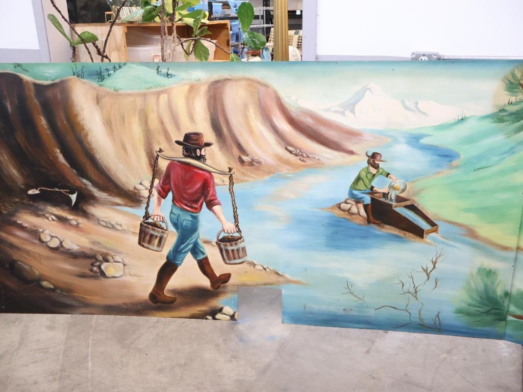 Vintage Bonanza Restaurant 12ft Mural - 4