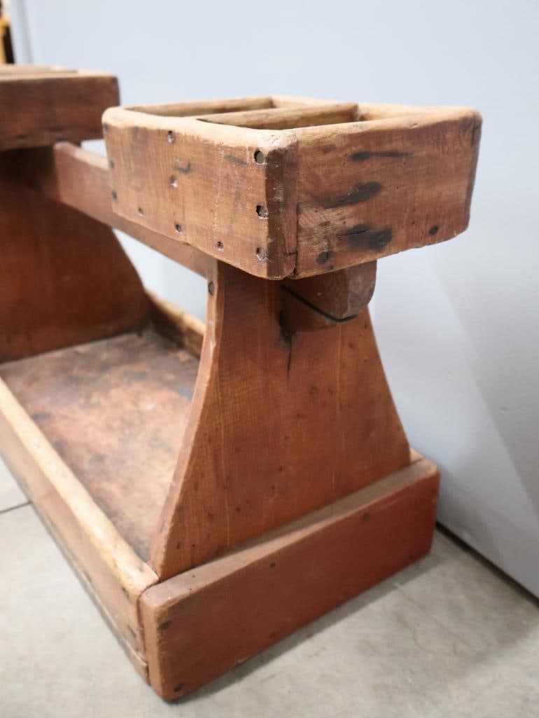 Antique Carpenter's Tool/Nail Trog - 3